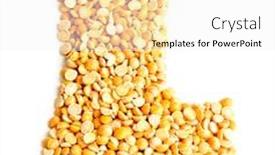  Presentation with peas - PPT theme enhanced with peas initials letter l background and a white colored foreground