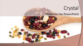  Presentation with kidney - Slides with peas isolated over white background background and a lemonade colored foreground