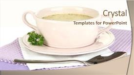  Presentation with hydroponics vegetables hydroponic vegetable - Slide deck enhanced with pease - nourishing soup with vegetables background and a  colored foreground