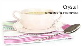  Presentation with hydroponics vegetables hydroponic vegetable - PPT theme with pease - nourishing soup with vegetables background and a white colored foreground