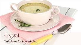  Presentation with hydroponics vegetables hydroponic vegetable - Slides featuring pease - nourishing soup with vegetables background and a  colored foreground