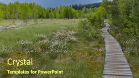  Presentation with czech republic - Slides featuring peat-bog-near-soumarsky background and a tawny brown colored foreground