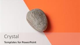  Presentation with minimal - Colorful presentation enhanced with pebble-stone-on-orange backdrop and a lemonade colored foreground