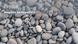  Presentation with pattern - PPT theme with pebble-stone-pattern-texture-background background and a gray colored foreground
