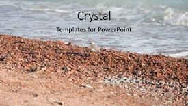  Presentation with rolling stones - Colorful slides enhanced with pebble stones on the sea backdrop and a  colored foreground