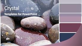  Presentation with colors of modeling clay - Slide deck featuring pebbles and palette of colors background and a seafoam green colored foreground