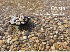 Pebbles In An Artificial Pond PPT template 86 | CrystalGraphics