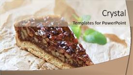  Presentation with homemade pastry apple pie pies - Presentation with pecan pie background and a lemonade colored foreground