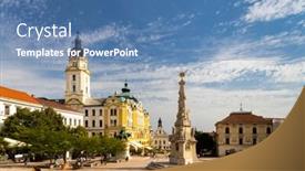  Presentation with county cork - Presentation with pecs-in-baranya-county-hungary background and a teal colored foreground