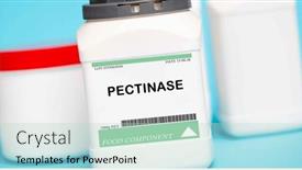  Presentation with enzyme - Slide set having pectinase-is-an-enzyme-used background and a soft green colored foreground