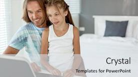  Presentation with child teen - Theme with pedagogia - pre teen daughter came background and a white colored foreground