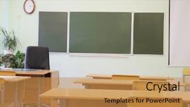  Presentation with class assembly clipart - Slide set enhanced with pedagogics - interior of a class room background and a  colored foreground
