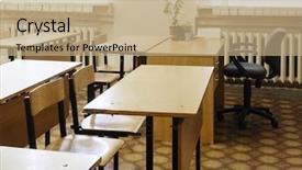  Presentation with school class arabic kids - Theme consisting of pedagogics - interior of a school class background and a  colored foreground