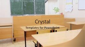  Presentation with school class arabic kids - Slides with pedagogics - interior of an empty school background and a  colored foreground