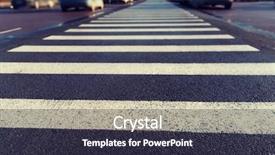  Presentation with road safety - Audience pleasing slides consisting of safety traffic laws highway code backdrop and a tawny brown colored foreground