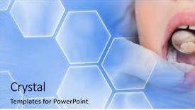  Presentation with dental pediatric - Cool new slide deck with pediatric dental - close up of dentist working backdrop and a light blue colored foreground