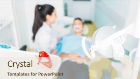  Presentation with pediatric dentistry - Presentation design having pediatric dentistry concept children stomatology background and a sky blue colored foreground