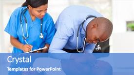  Presentation with doctor african - Theme with pediatric nursing - african american doctor and nurse background and a teal colored foreground