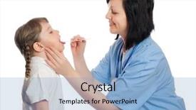  Presentation with healthcare plan do check act - Slides enhanced with pediatric nursing - doctor check throat of little background and a light blue colored foreground