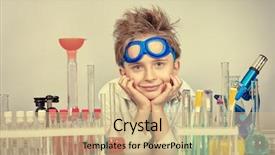  Presentation with pediatric - Cool new theme with pediatric pharmacy - little boy is making science backdrop and a coral colored foreground