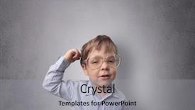  Presentation with empty - Amazing slide set having pediatric psychology - adorable little boy portrait backdrop and a  colored foreground