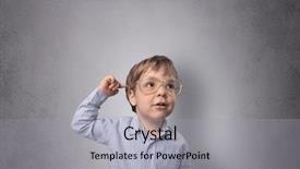  Presentation with empty - Audience pleasing theme consisting of pediatric psychology - adorable little boy portrait backdrop and a  colored foreground