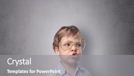  Presentation with empty - Theme with pediatric psychology - adorable little boy portrait background and a  colored foreground