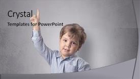  Presentation with empty tomb - PPT layouts featuring pediatric psychology - adorable little boy portrait background and a  colored foreground