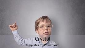  Presentation with jesus empty tomb - Slides enhanced with pediatric psychology - adorable little boy portrait background and a  colored foreground