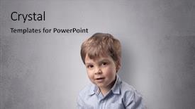  Presentation with history empty tomb of jesus - Slides having pediatric psychology - adorable little boy portrait background and a light gray colored foreground