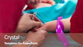  Presentation with pediatric nurse - Slides with pediatric surgery nurse starting background and a red colored foreground