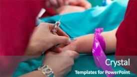  Presentation with pediatric - Colorful theme enhanced with pediatric surgery nurse starting backdrop and a ocean colored foreground