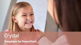  Presentation with pediatrician - PPT layouts with pediatrician-in-white-coat and a coral colored foreground