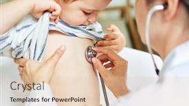  Presentation with lungs - Audience pleasing presentation design consisting of pediatrician-listening-to-a-child backdrop and a lemonade colored foreground