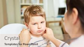  Presentation with pediatrician - Amazing slide deck having pediatrician-palpates-tonsils-and-lymph backdrop and a lemonade colored foreground