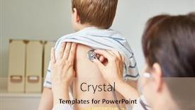  Presentation with pediatrician - Presentation consisting of pediatrician-with-stethoscope-listening background and a lemonade colored foreground