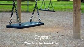  Presentation with swing - Theme with pedophilia - empty swing background and a gray colored foreground