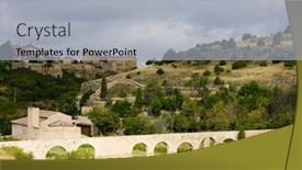  Presentation with spain - Theme enhanced with pedraza-de-la-sierra-segovia background and a  colored foreground