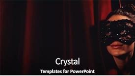  Presentation with maroon - PPT layouts with peeking through curtain at stage background and a  colored foreground