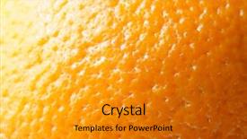  Presentation with skin cancer malignant melanoma - Audience pleasing PPT theme consisting of texture of orange's skin backdrop and a gold colored foreground