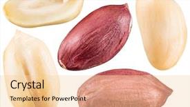  Presentation with peanuts - Amazing presentation theme having peeled and opened peanuts file contains clipping paths for each of nut backdrop and a lemonade colored foreground