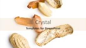  Presentation with peanuts - Presentation theme featuring peanuts isolated on white background background and a lemonade colored foreground