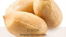  Presentation with peanuts - Theme enhanced with peeled-peanuts-or-goobers-isolated background and a yellow colored foreground