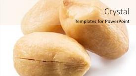  Presentation with peanuts - Amazing presentation design having peeled-peanuts-or-goobers-isolated backdrop and a blonde colored foreground