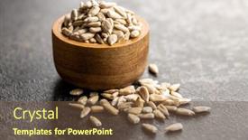  Presentation with sunflower sunflower sunflower sunflower sunflower - Audience pleasing theme consisting of peeled-sunflower-seeds-in-wooden backdrop and a tawny brown colored foreground