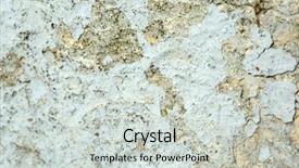  Presentation with cement paint - Beautiful theme featuring peeling paint on cement background texture backdrop and a light gray colored foreground