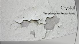  Presentation with wall paint - Cool new presentation design with peeling paint on wall backdrop and a light gray colored foreground