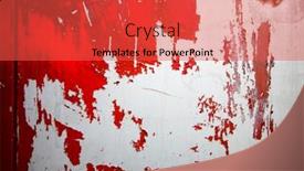  Presentation with wall paint - Theme consisting of peeling-paint-photo-of-wall background and a red colored foreground