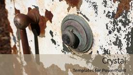  Presentation with combination lock - Slide set featuring peeling safe with combination lock background and a coral colored foreground