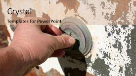  Presentation with combination lock - Beautiful theme featuring peeling safe with combination lock backdrop and a coral colored foreground